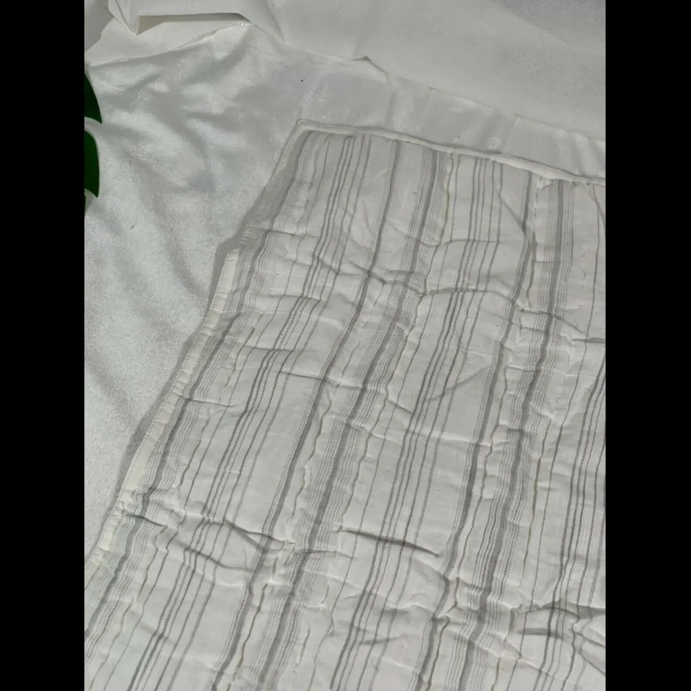 NIB Hotel Collection‎ Linen Fog Quilted (1) European Sham Pillow Case